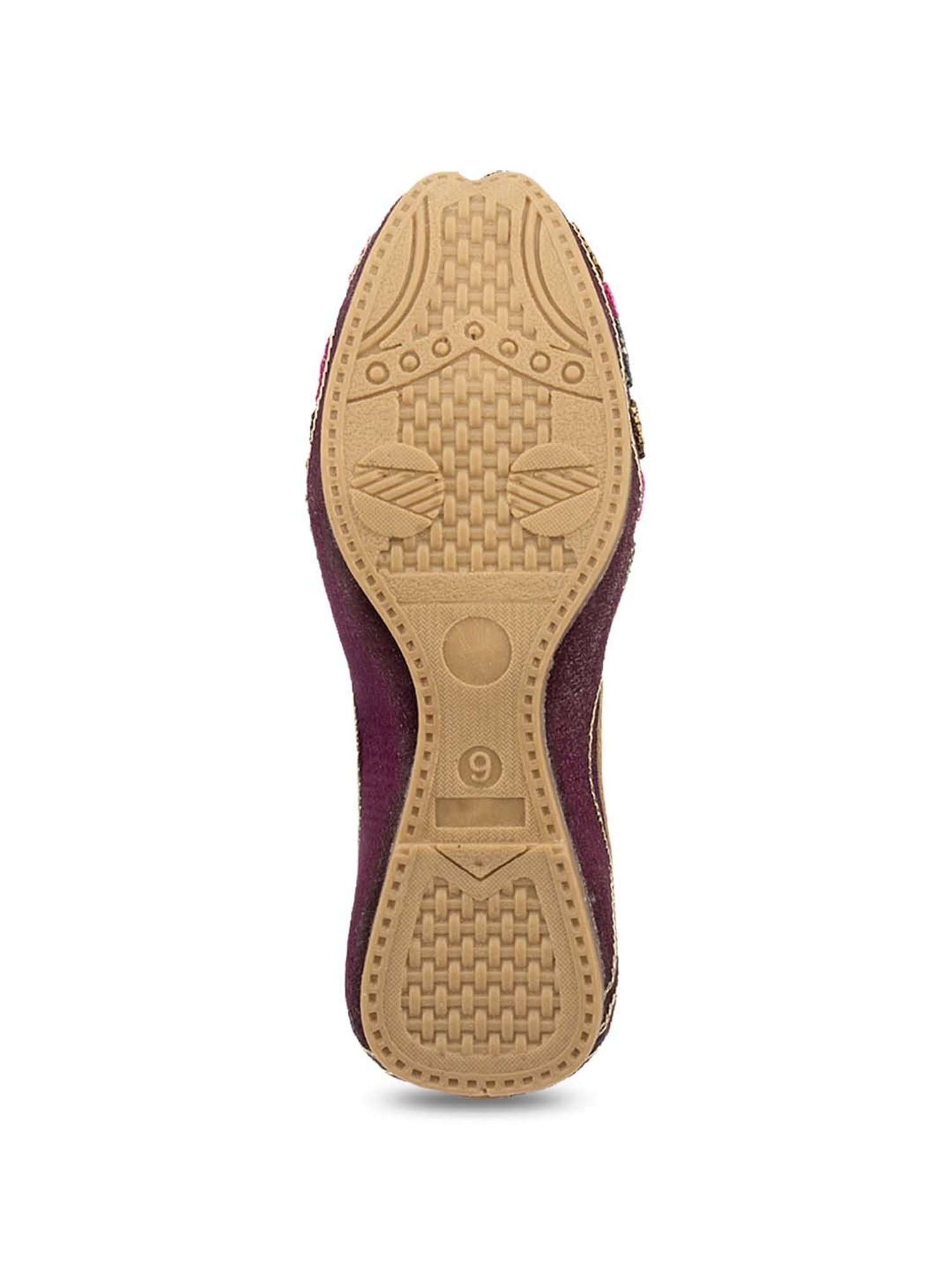 Desi Colour Women's Mauve Ethnic Juttis