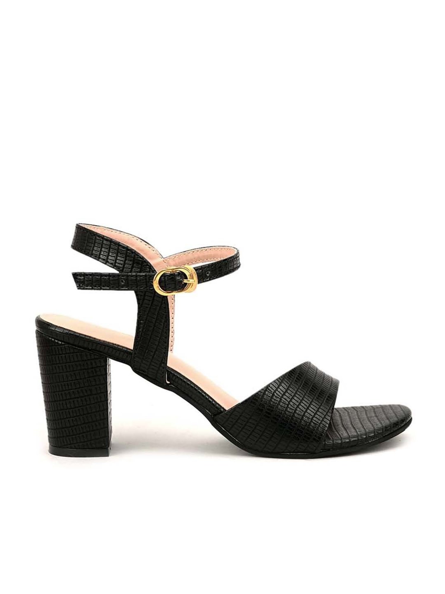 Pelle Albero Women's Black Ankle Strap Sandals
