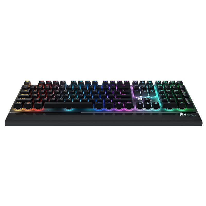 CUUWE RKS108 gaming mechanical keyboard, wired RGB color backlight (black switch), suitable for PC/Mac gamers