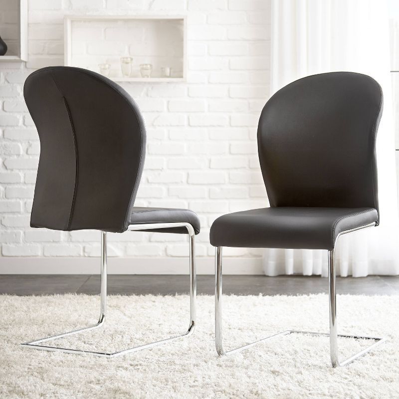 Set of 2 Tarik Side Chairs Black - Steve Silver
