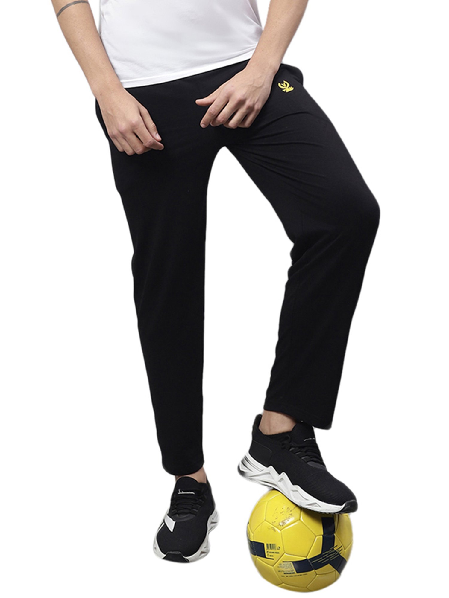 Vimal Jonney Light Green & Black Cotton Lounge Pants - Pack of 2