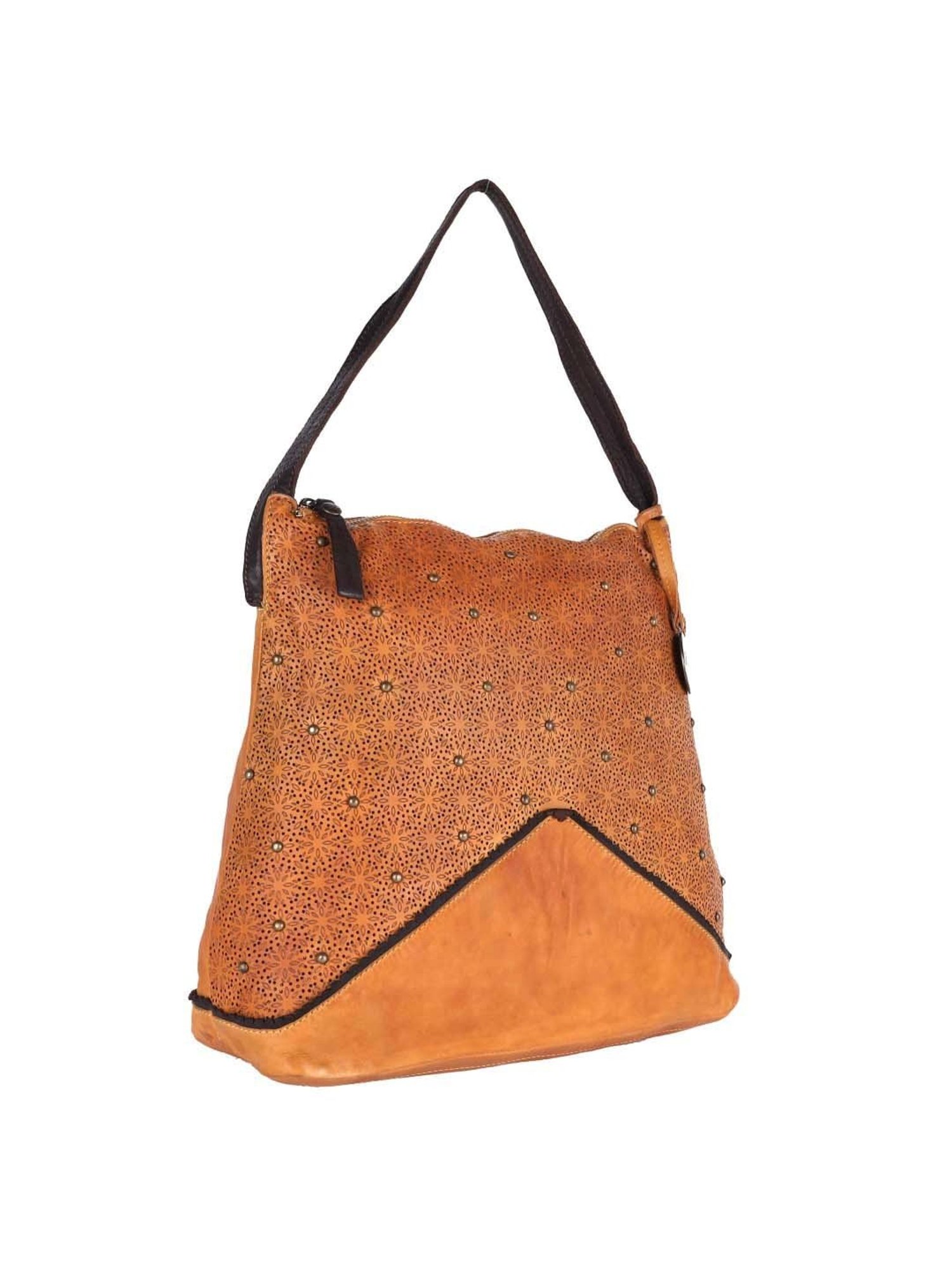 KOMPANERO Yellow Cut Work Medium Shoulder Bag