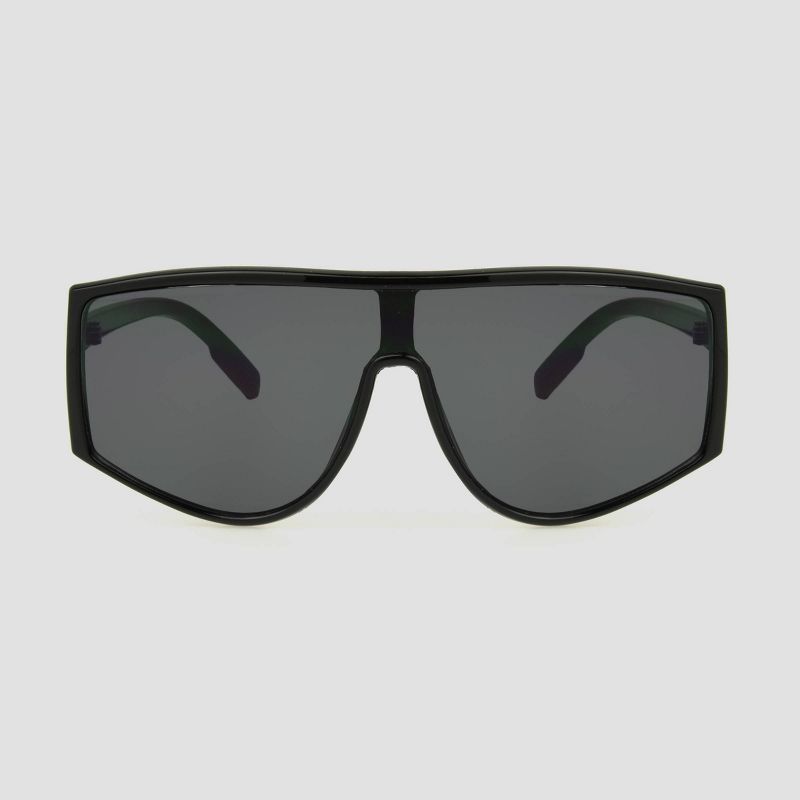 Women's Shield Sunglasses with Smoke Lenses - All in Motion™ Black