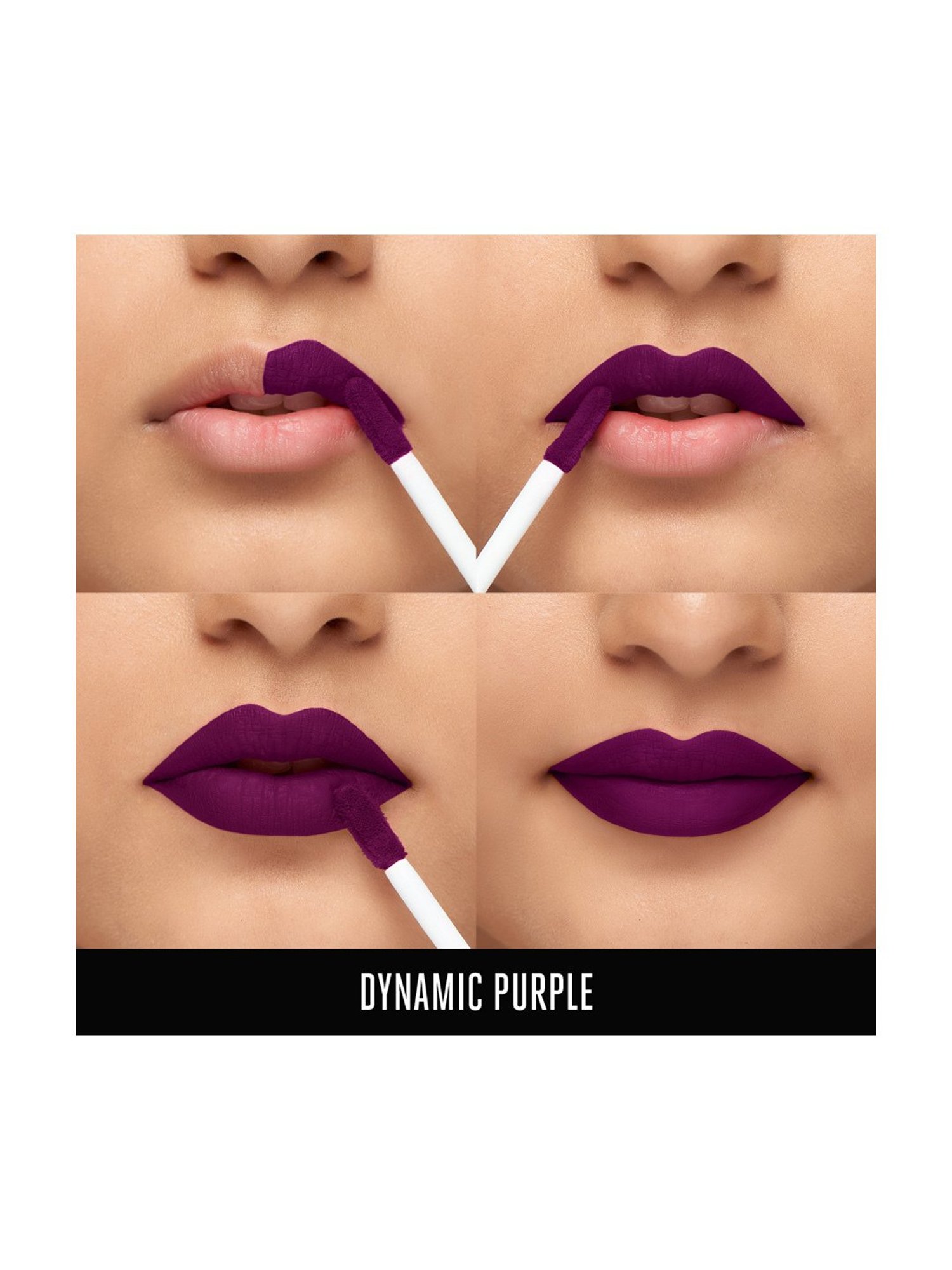 Lakme 9 to 5 Primer Plus Matte Liquid Lip Color MM4 Dynamic Purple - 4.2 ml