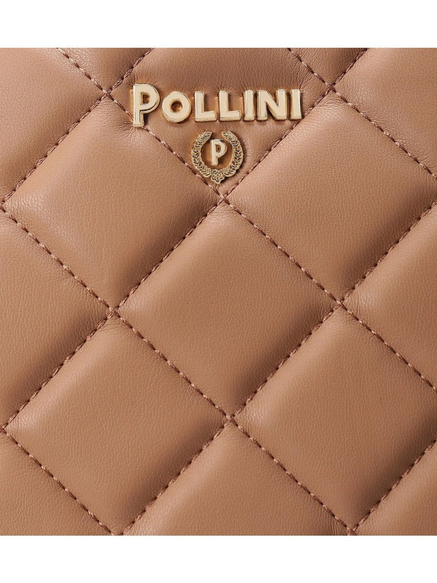 Pollini Pink Quilted Small Tote