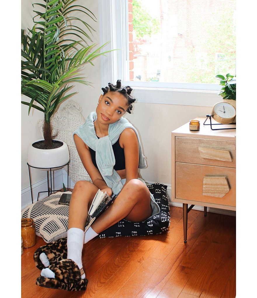 UGG&reg; Fluff Yeah Panther Fur Slides