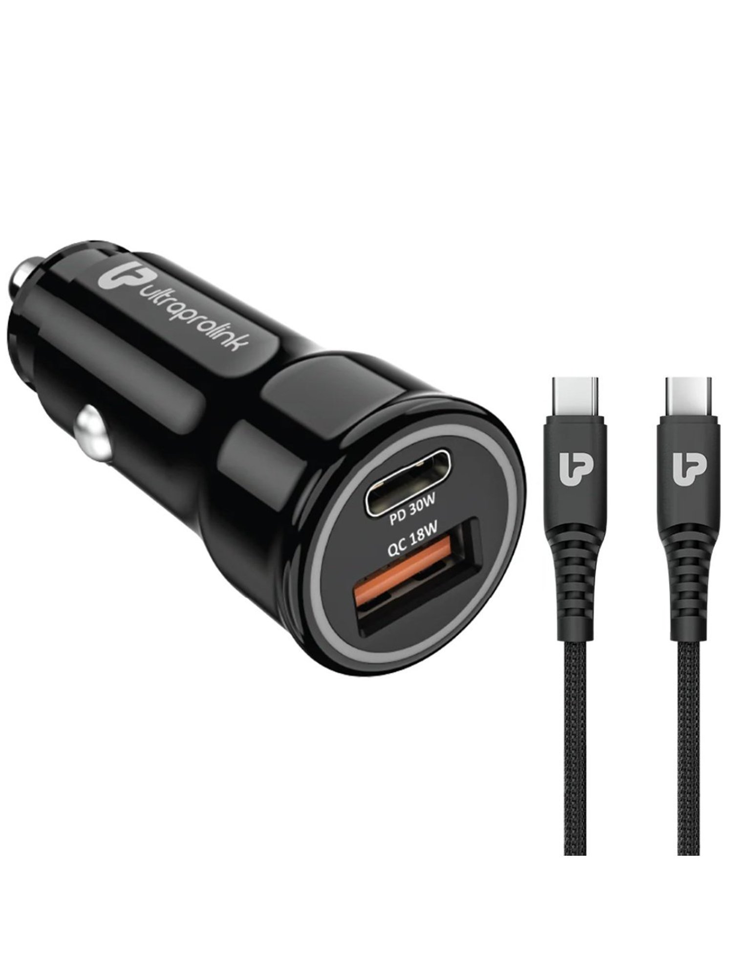 UltraProlink Mach 48 PD,PPS Car Charger 48W with 1m Cable (Black)