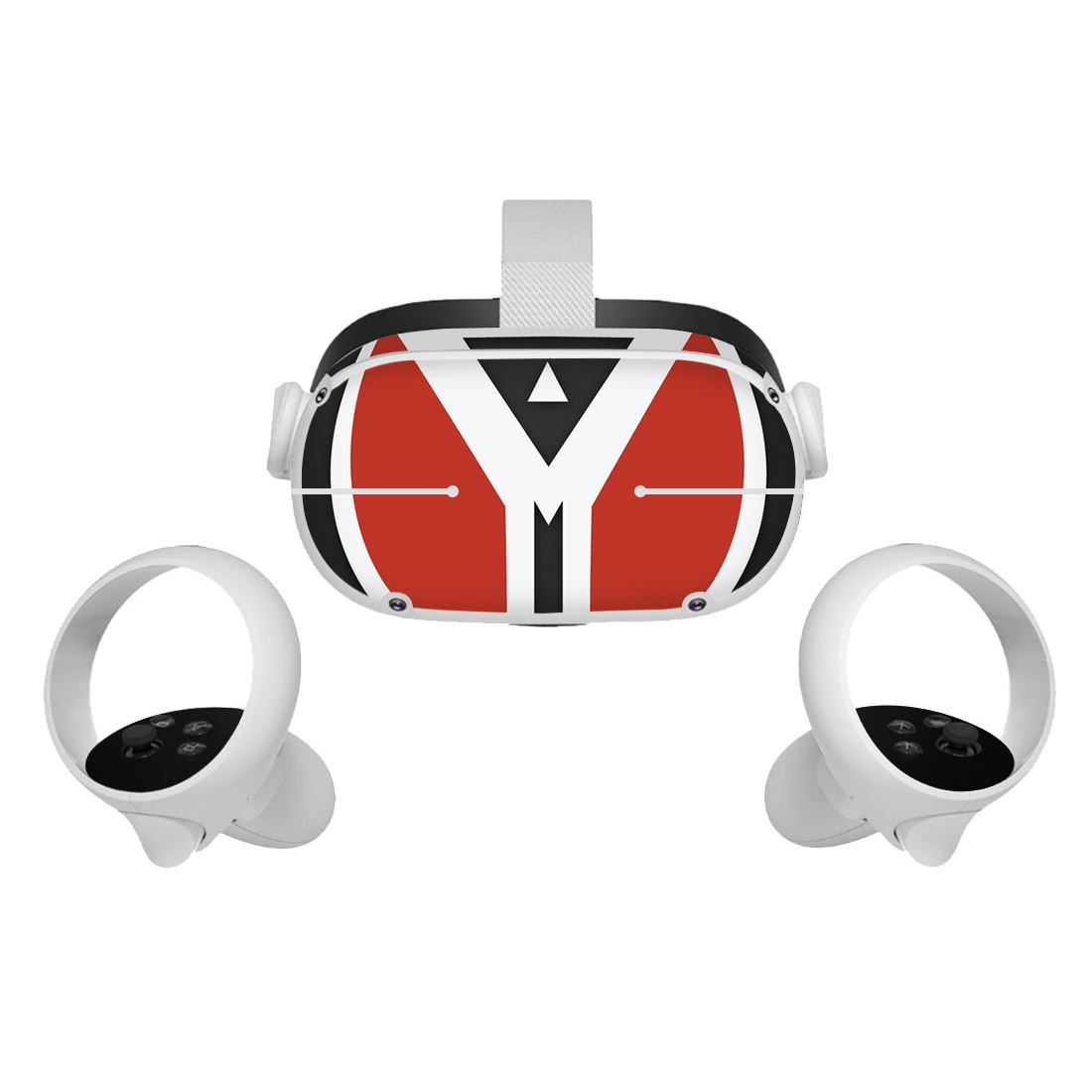 Amify Vinyl Skin Sticker for Oculus Quest 2 VR Headset Controller PVC Decals Cute Cartoon Wrap Cover for Oculus Quest 2 Accessories