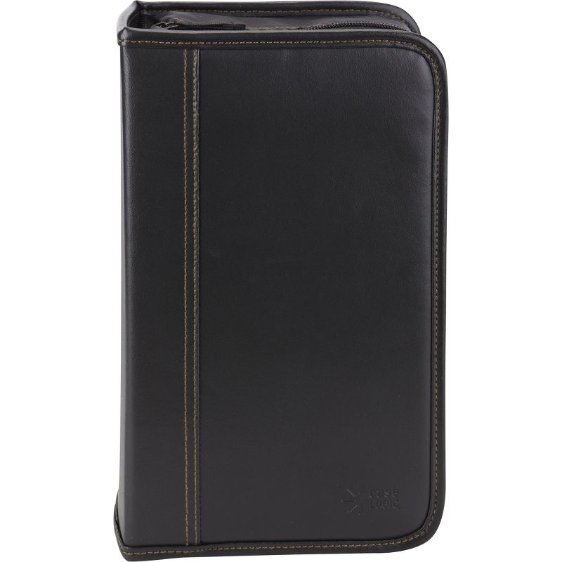 Case Logic 136 Capacity CD Wallet - Wallet - Faux Leather - Black - 136 CD/DVD