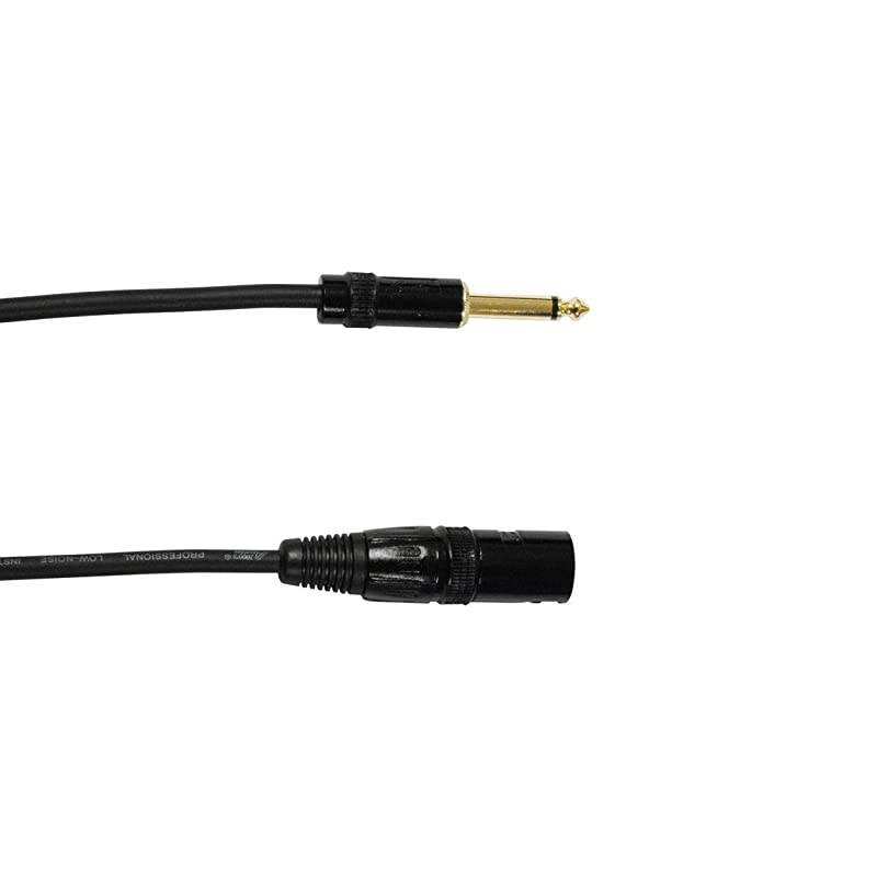 2000s E05112P2 14 Inch TS to XLR Male 12 Feet 2 Pack Cable 12 Feet