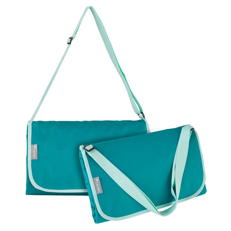 ECR4Kids Lightspeed Outdoors XL Outdoor Folding Blanket, Portable Beach Blanket, Yucca Frond (2-Pack)