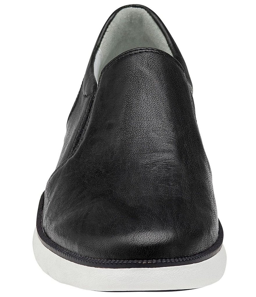 Johnston & Murphy Emery Leather Double Gore Slip-On Sneakers
