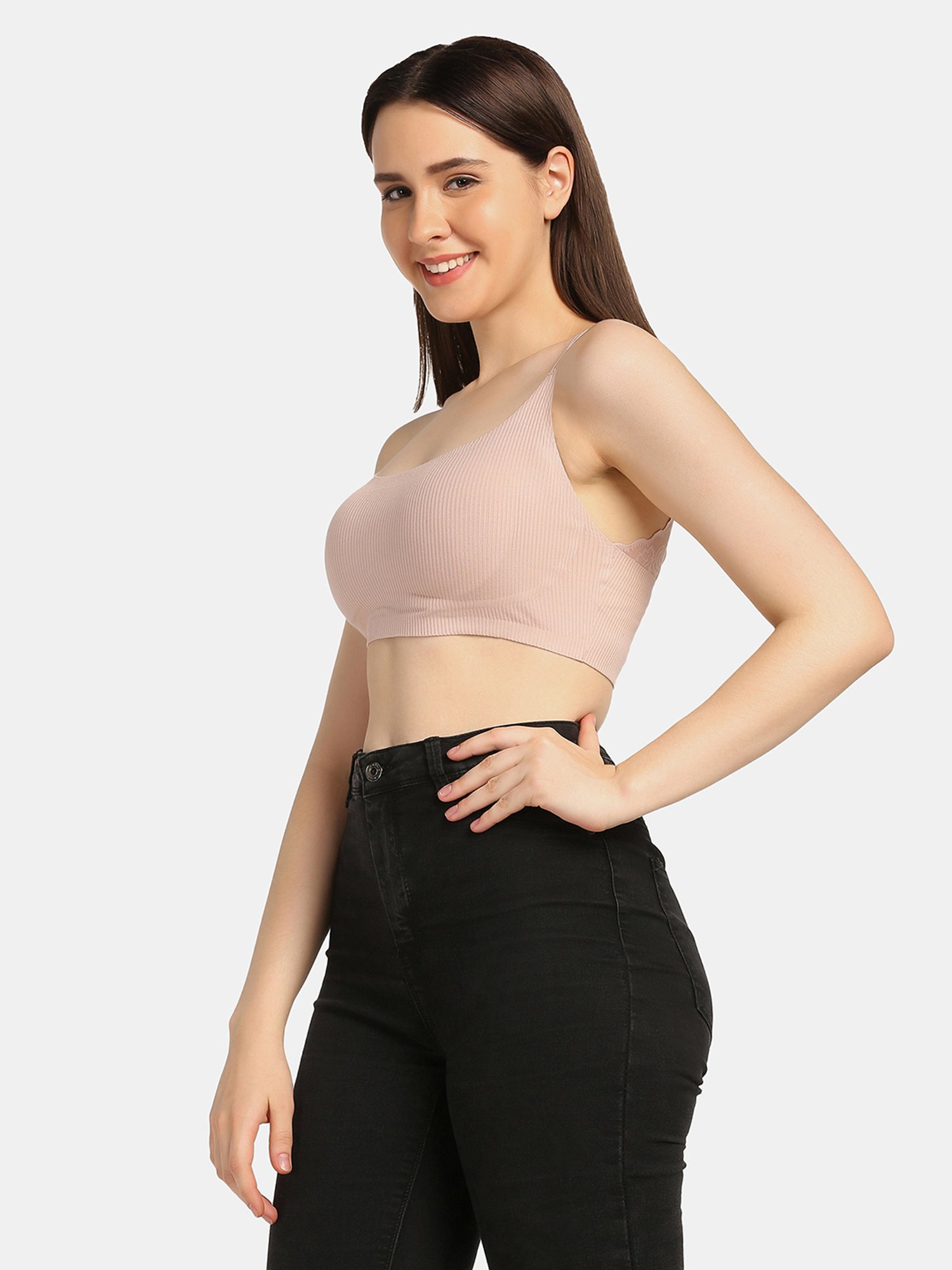 Da Intimo Light Pink Full Coverage Bralette