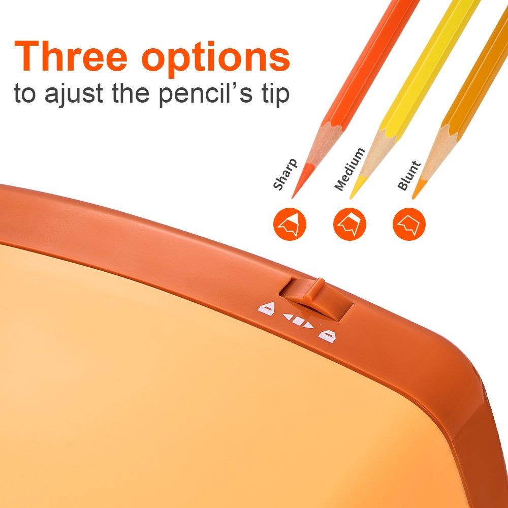 Zmol Electric Pencil Sharpener-Heavy Duty Helical Blade-Auto Stop Features For Kids, Students and Artists, Ideal for Home, School and Ofiice use, Cute, Yellow (Yellow)