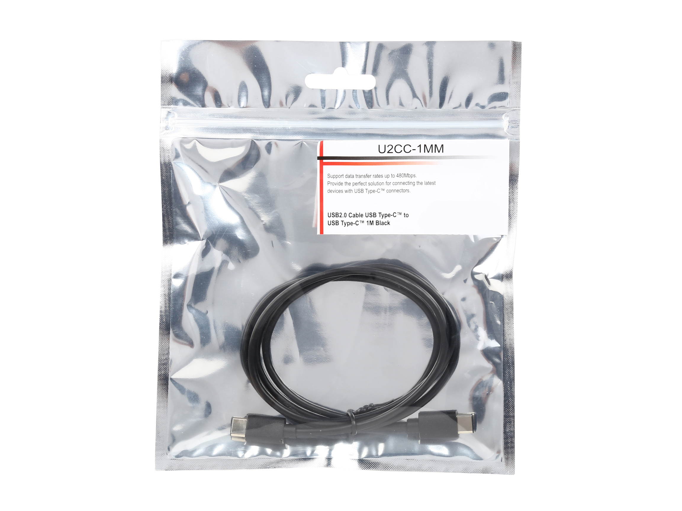 BYTECC U2CC-1MM USB 2.0 Type-C to USB Type-C cable