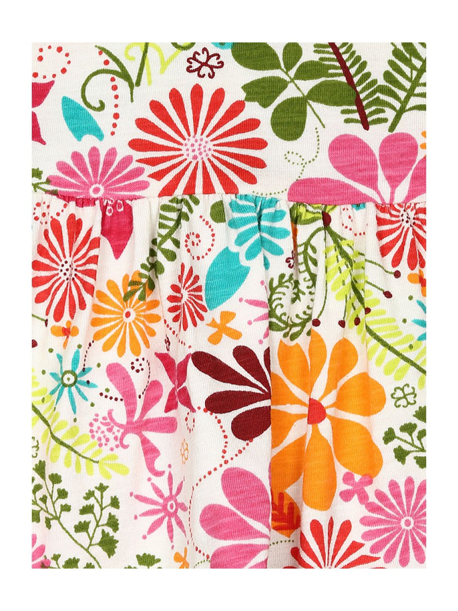 Nino Bambino Kids Multicolor Organic Cotton Floral Print Dress