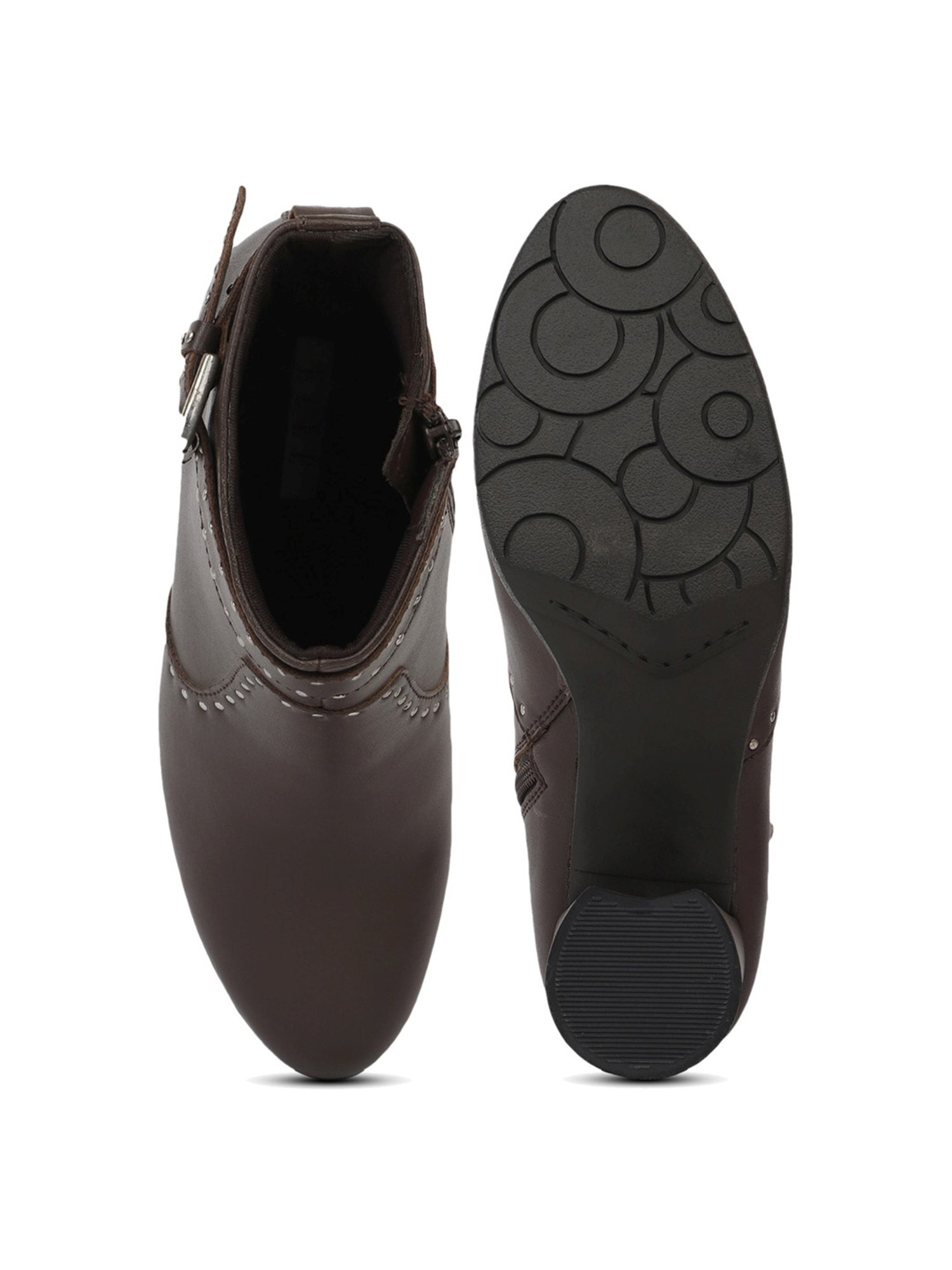 Elle Women's Brown Casual Booties