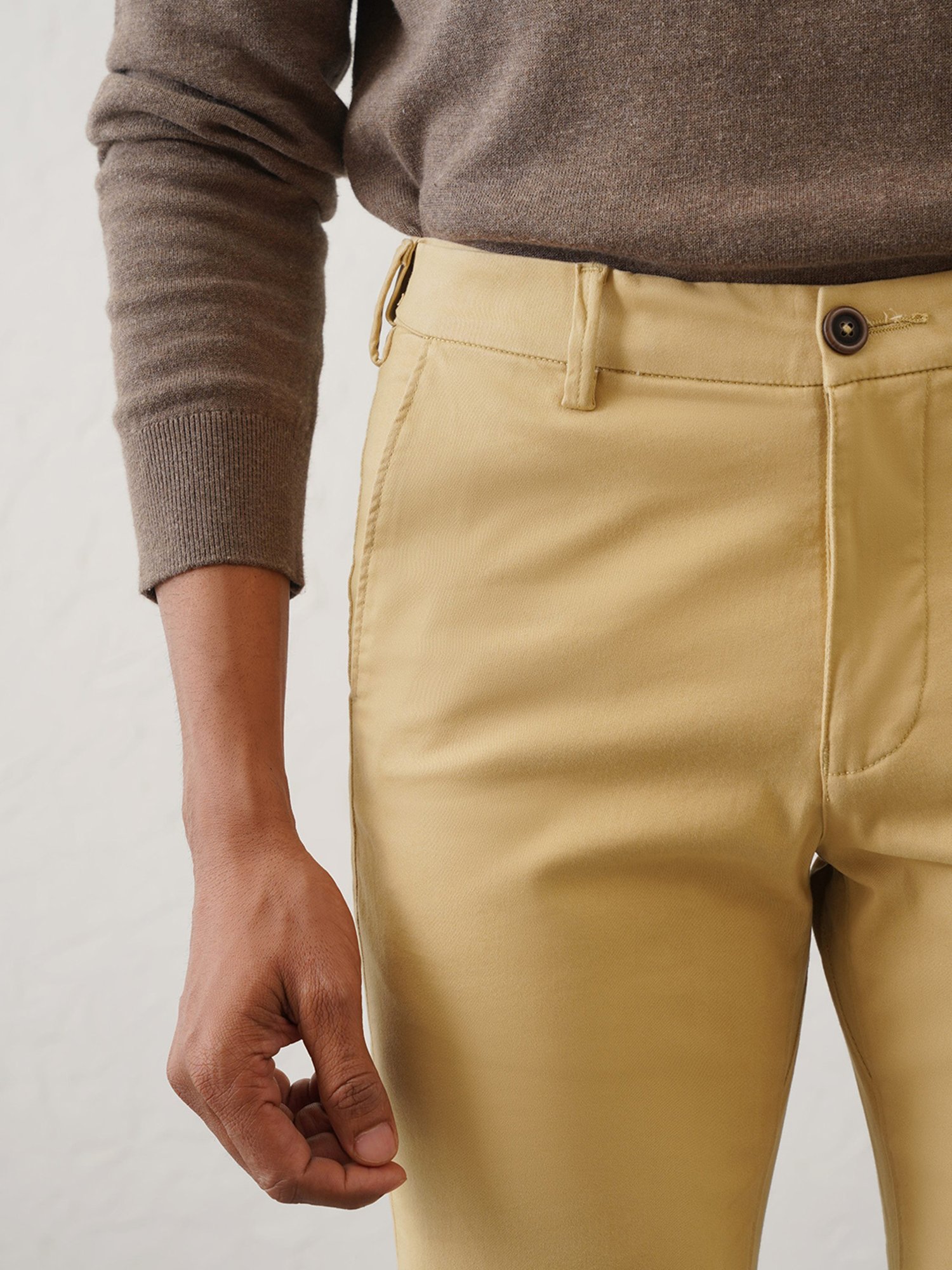 MinusOne Khaki Regular Fit Chinos