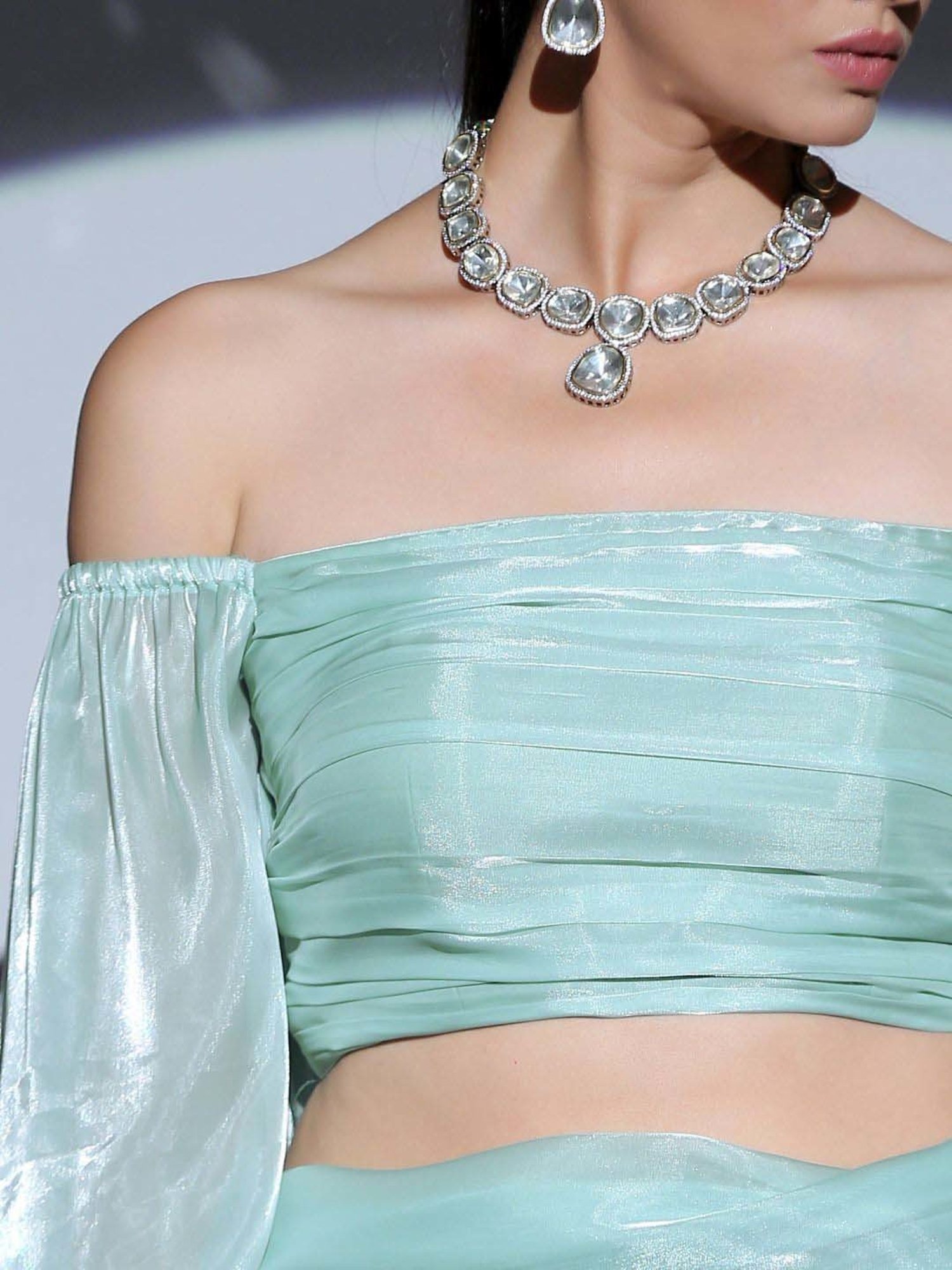 Swtantra Blue Plain Readymade Blouse