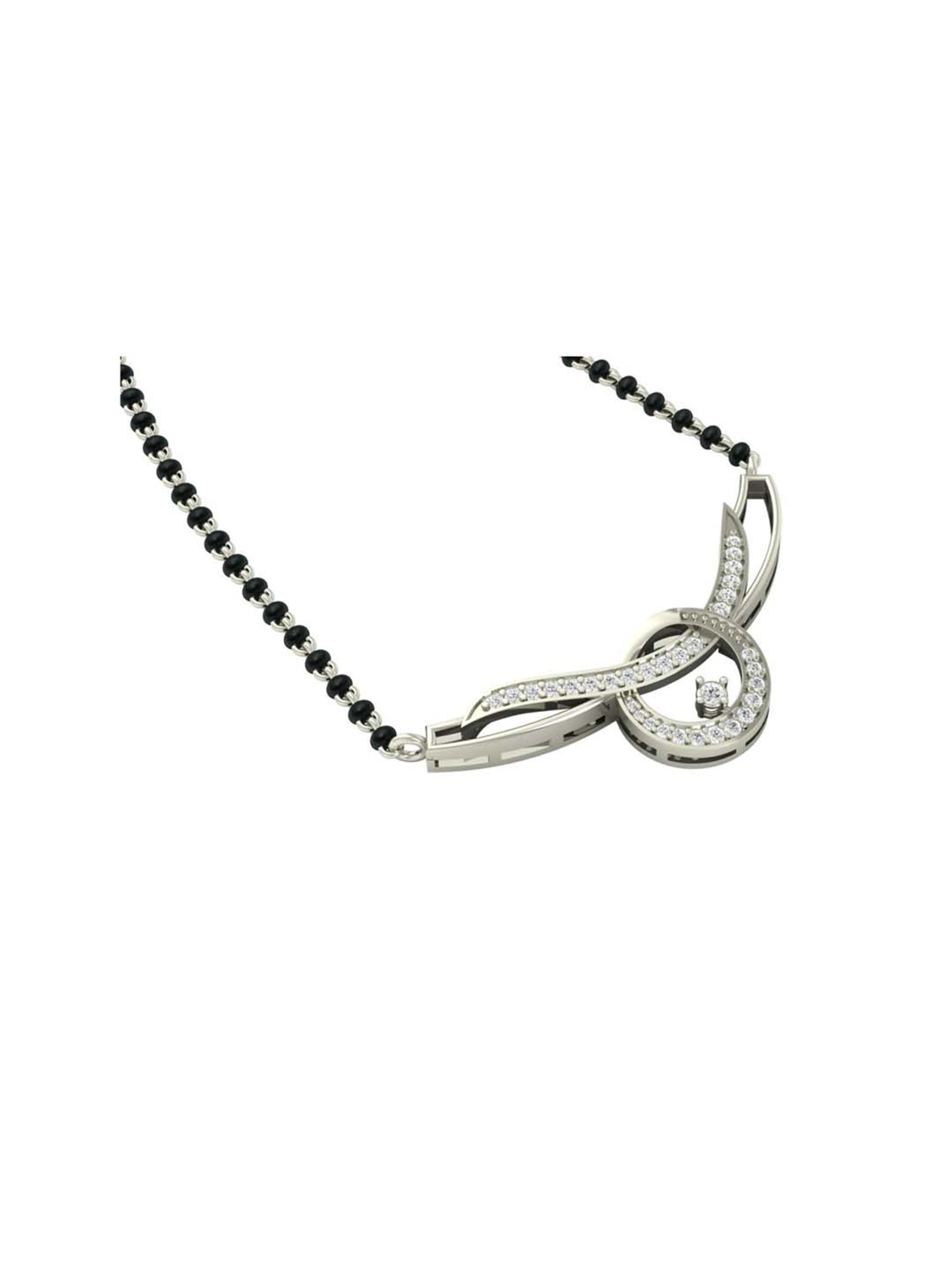 Clara Evie 92.5 Sterling Silver Mangalsutra