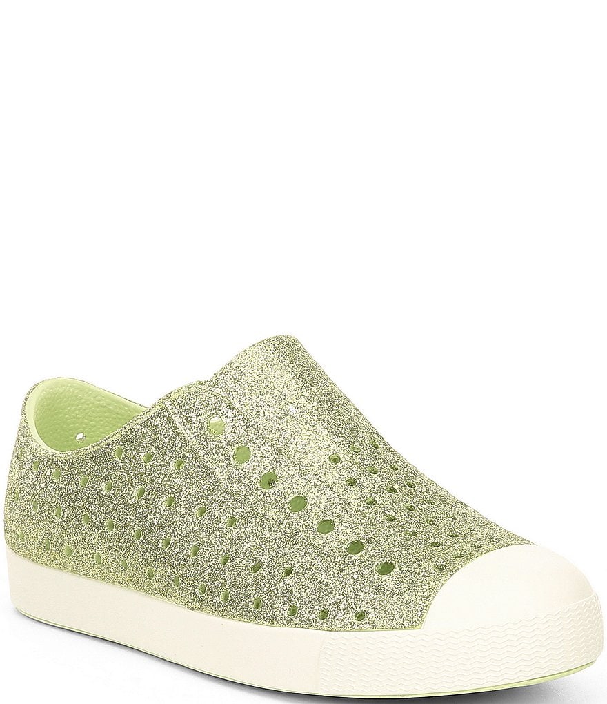 Native Girls' Jefferson Bling Glitter Slip-On Sneakers (Youth)