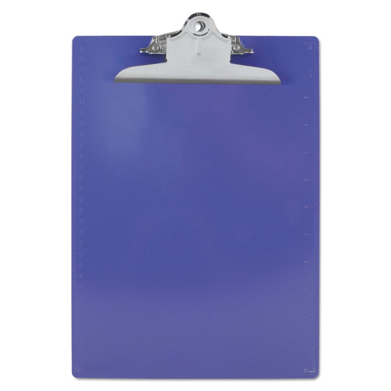 Saunders Recycled Plastic Clipboards 1" Clip Cap 8 1/2 x 12 Sheets Purple 21606