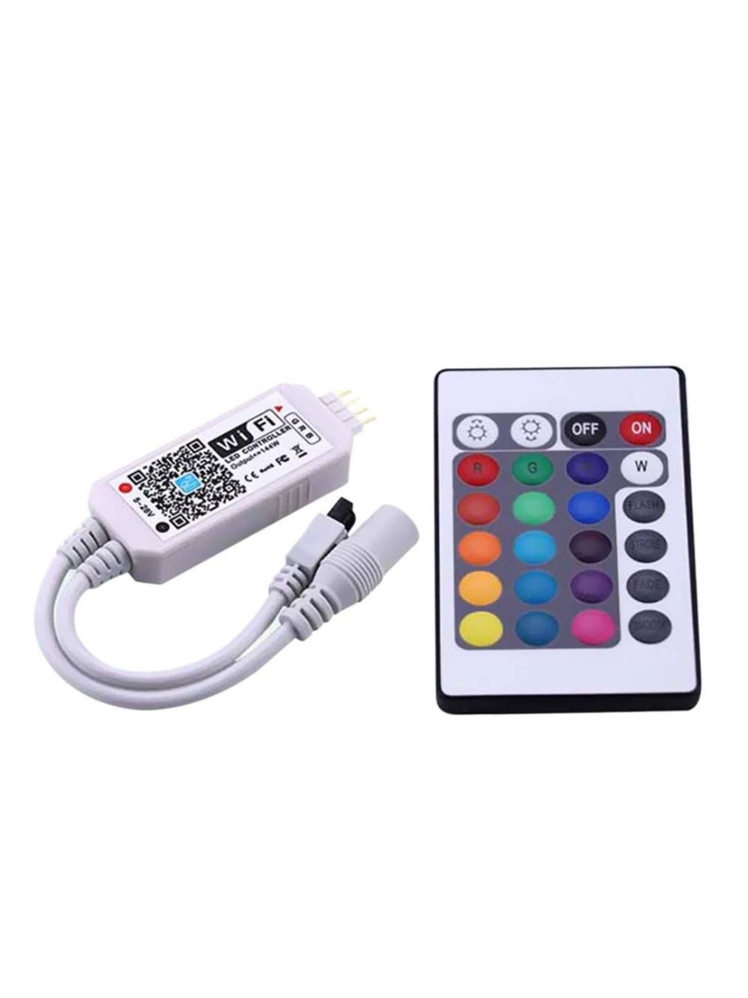 XERGY Led Strip Lights with Power Supply Color Changing RGB 150 LED s ( Wi-Fi Control + IR Remote)
