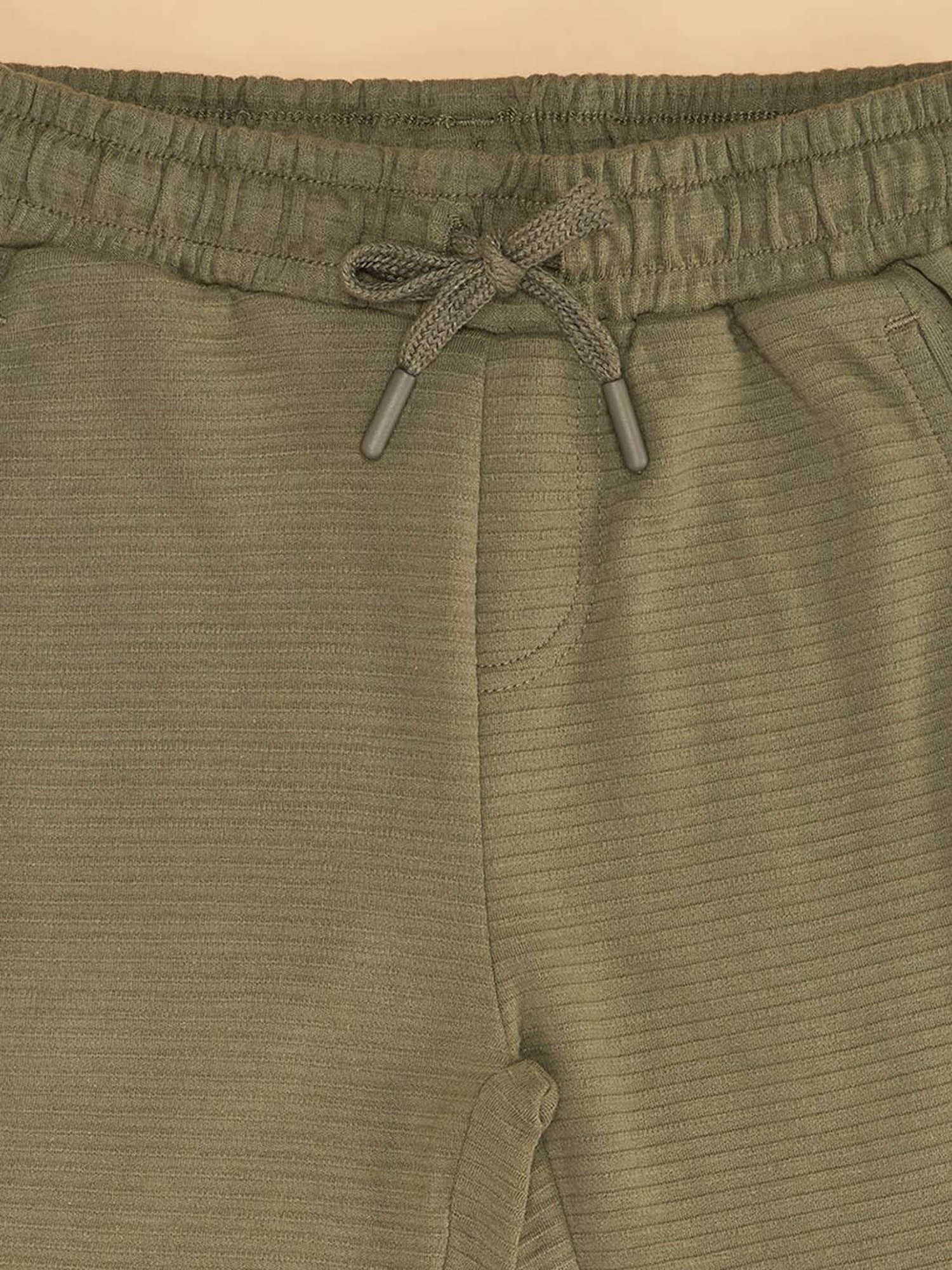 Pantaloons Junior Kids Epsom Green Cotton Printed Shorts