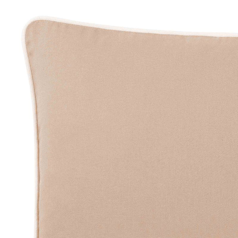 18"x18" Sailcloth Cotton Duck Pillow Beige - Sure Fit
