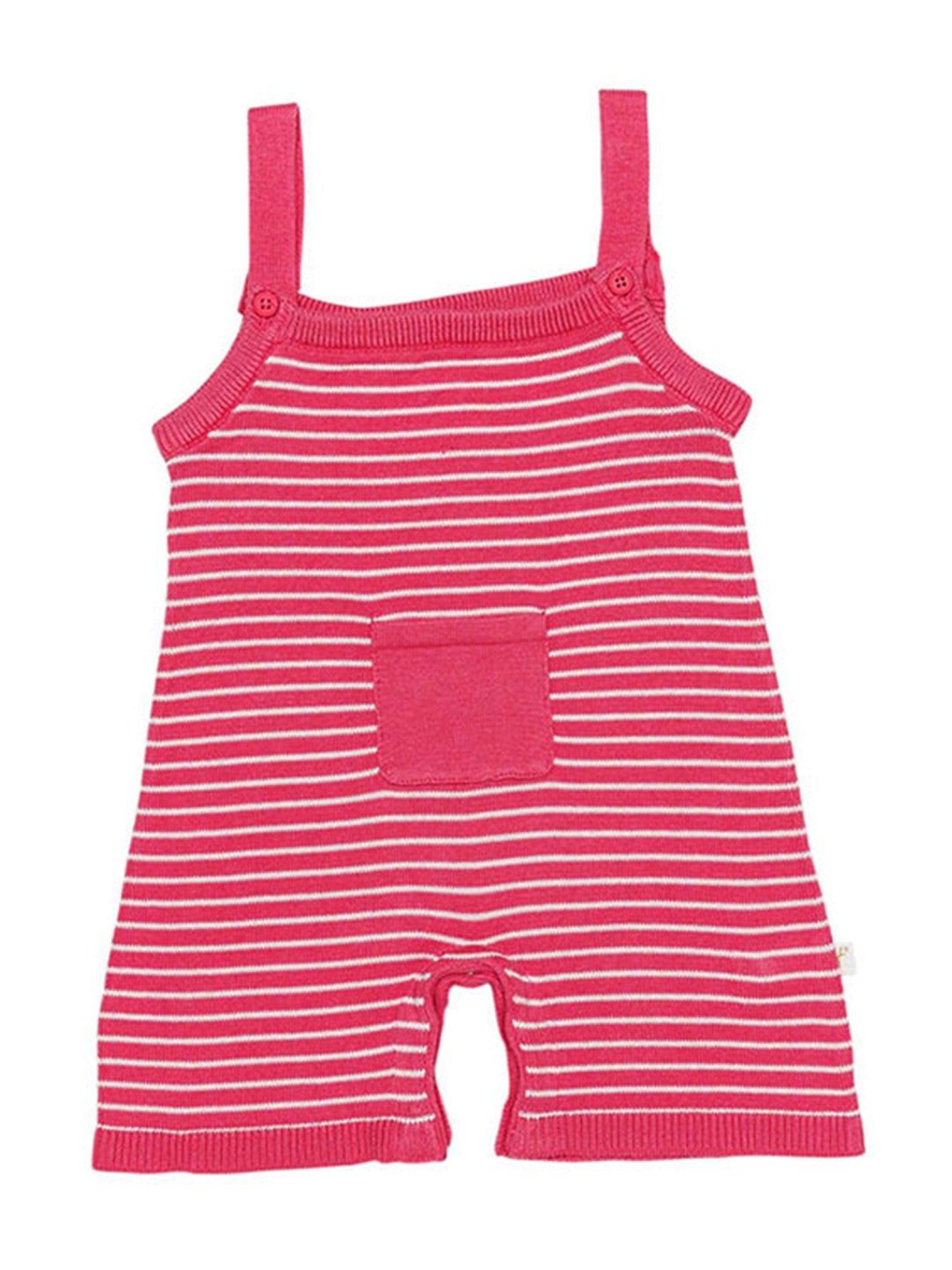 H by Hamleys Infants Boys Pink Self Dungaree