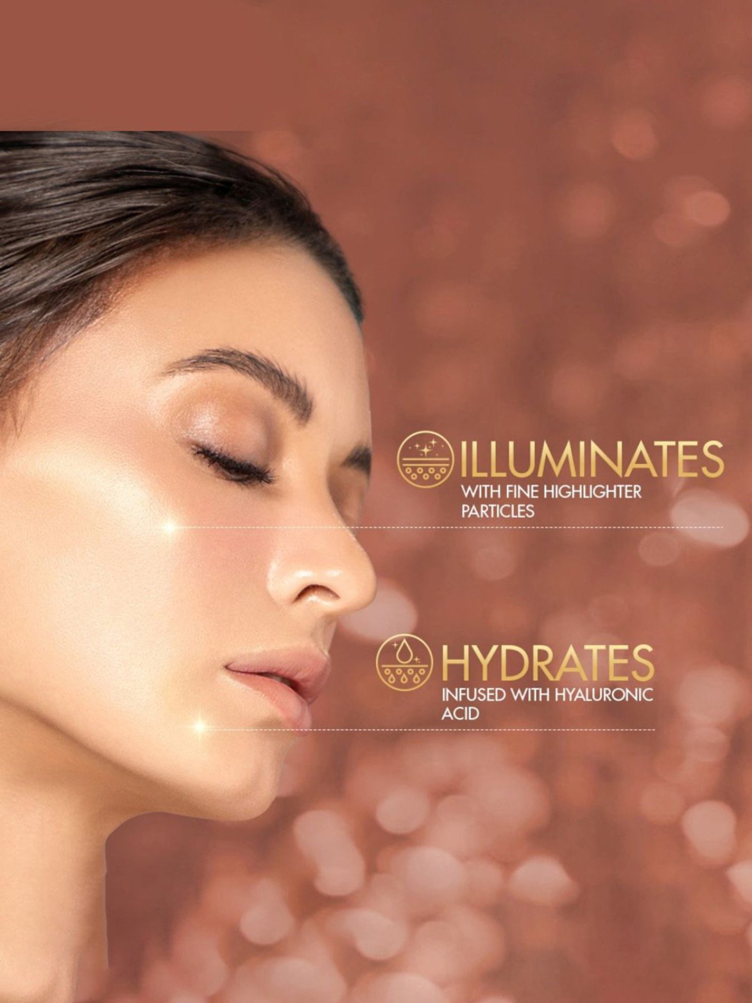 Lakme 9 To 5 Lumi Lit Cream Highlighter In Moisturizer Golden Glaze - 60 gm