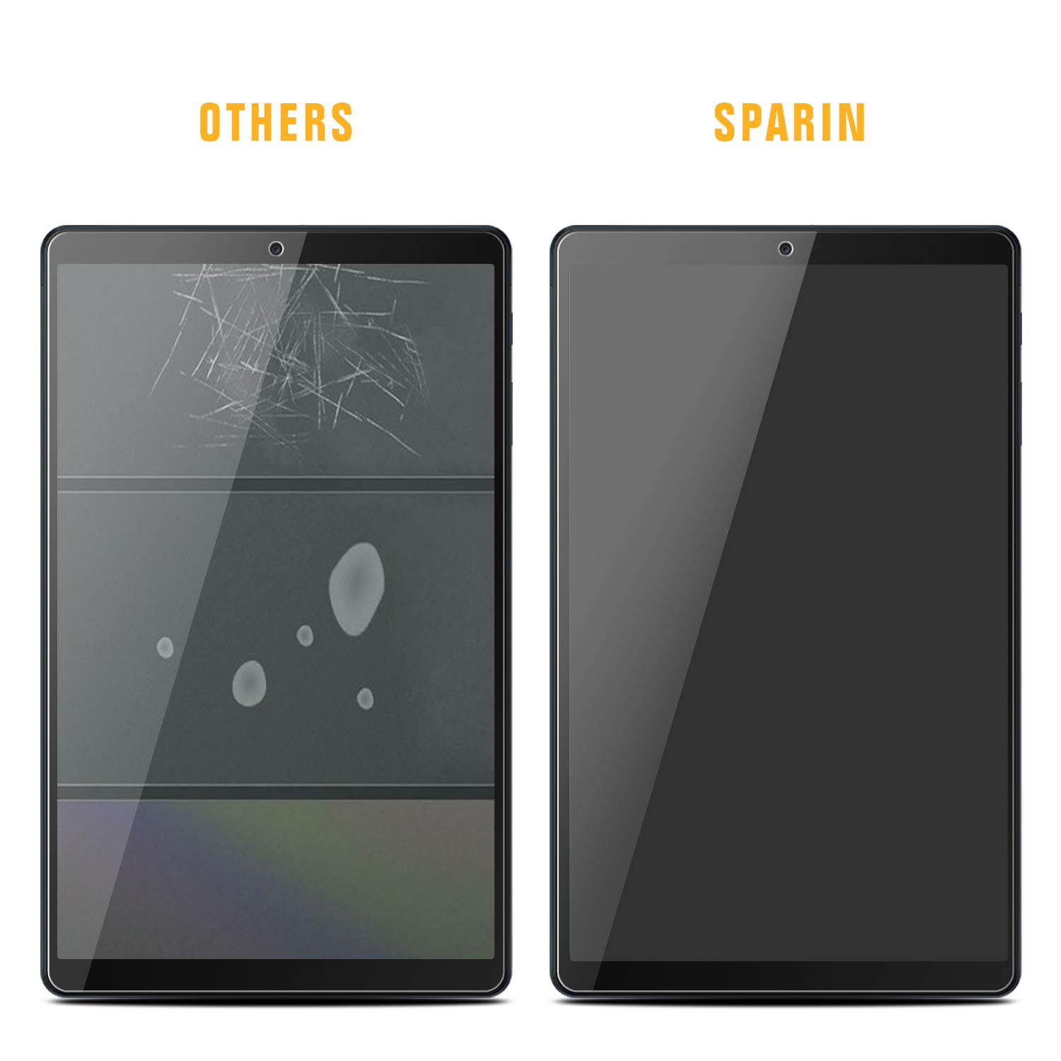 SPARIN [2-Pack] Screen Protector for Galaxy Tab A 10.1 2019, 9H Hardness Tempered Glass for Samsung Galaxy Tab A 10.1 2019 SM-T515/T510 [Bubble Free] [High Definition] [Scratch Proof]