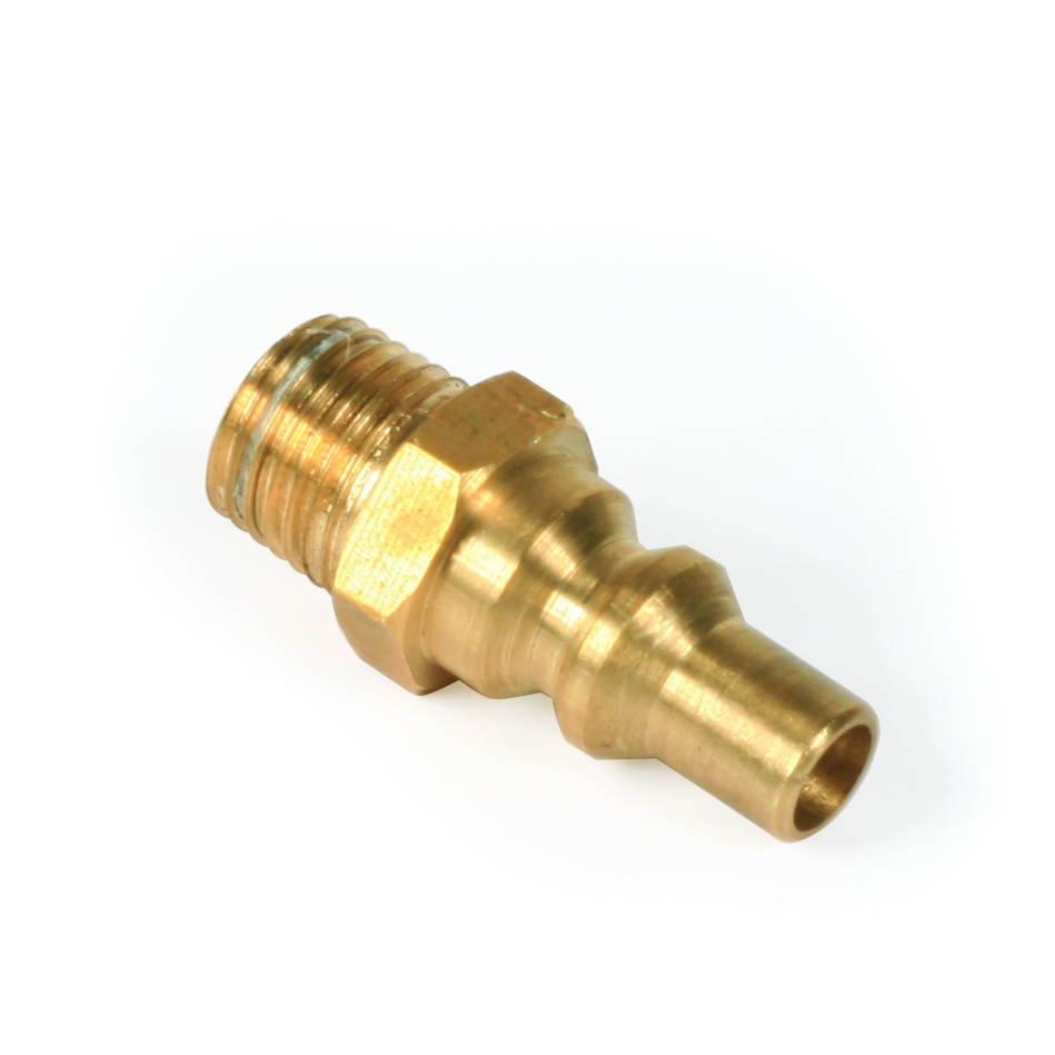 camco propane quickconnect fitting for use with lowpressure propane systems, easy install 1/4" npt x full flow male plug 59903