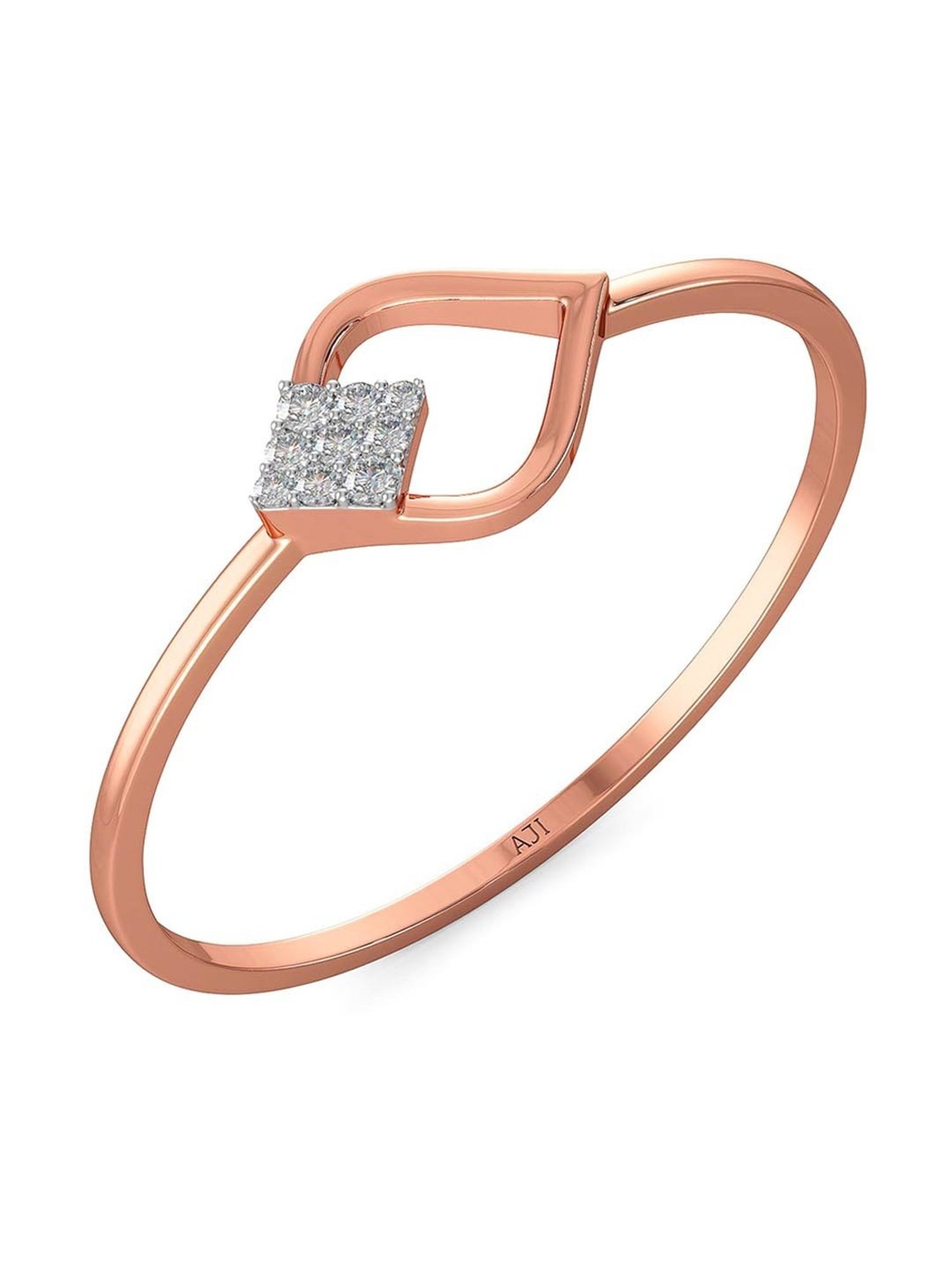 Mia By Tanishq Nature's Finest 14k Yellow Gold Radiant Sp Elegance Diamond Ring