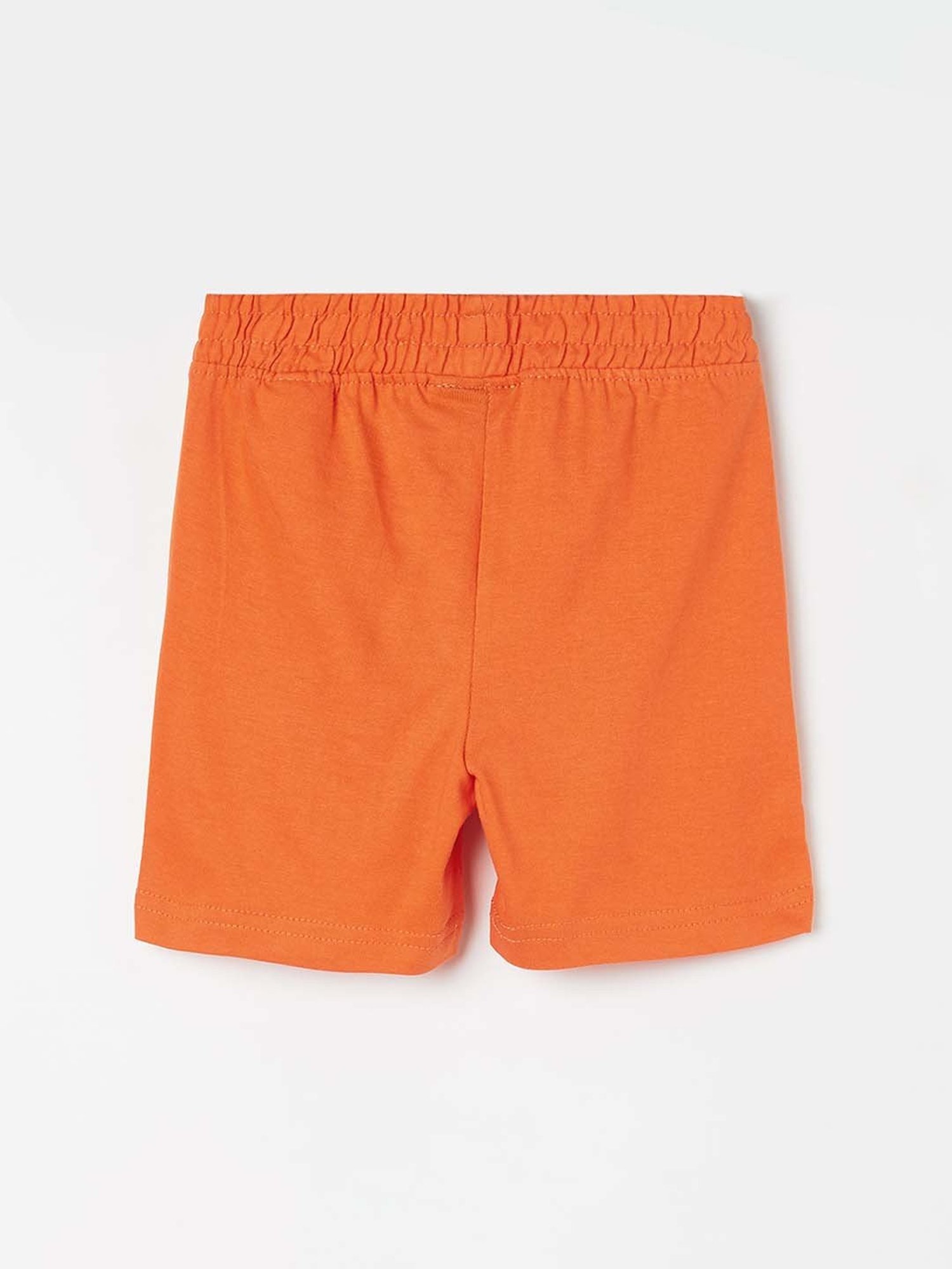 Juniors by Lifestyle Orange Cotton Printed Shorts