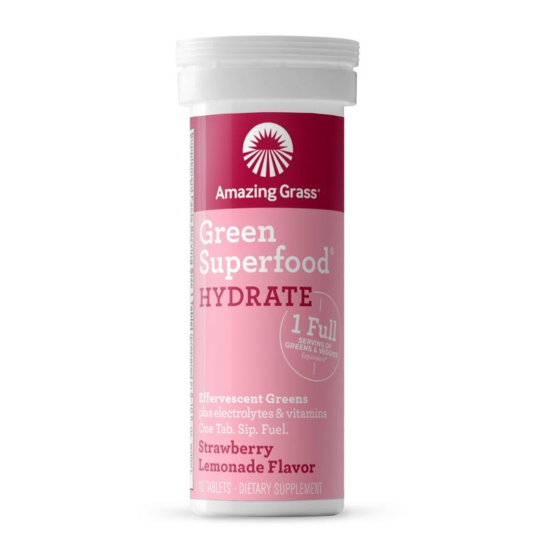 Amazing Grass Hydration Effervescent Tablet - Strawberry Lemonade - 10ct