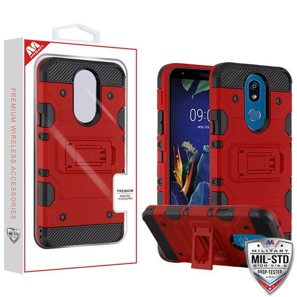 MYBAT Red/Black Storm Tank Hybrid Protector Cover [Military-Grade Certified](with Package)