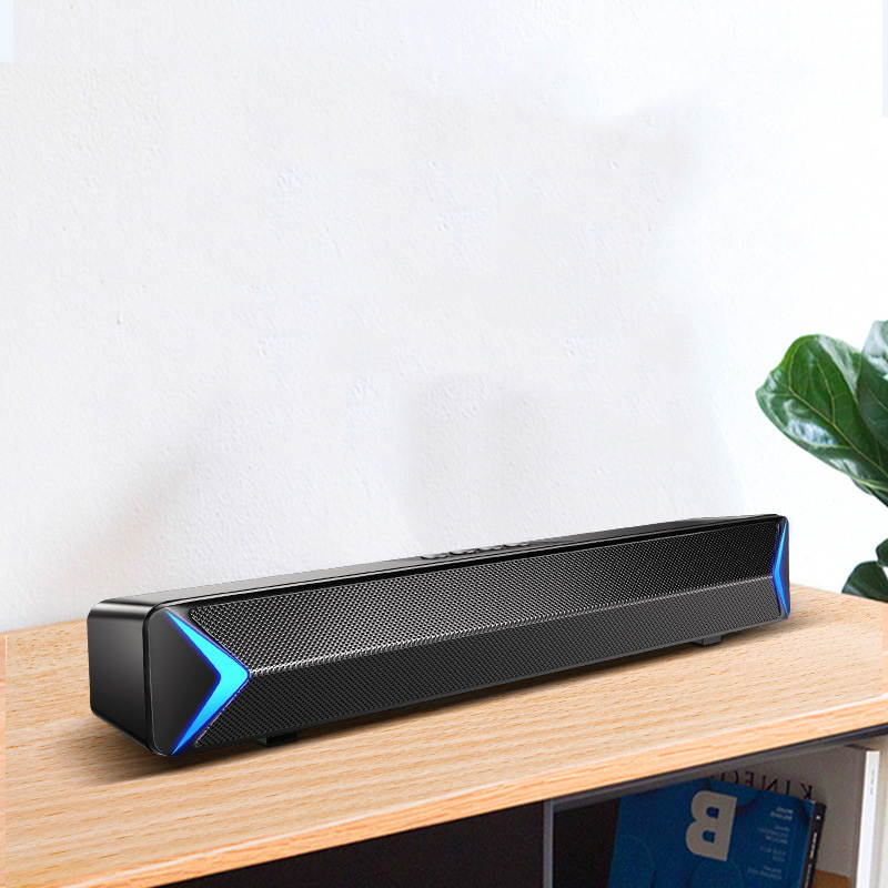 CUUWE bluetooth speaker USB wireless desktop long strip home outdoor subwoofer stereo 3d sound effect