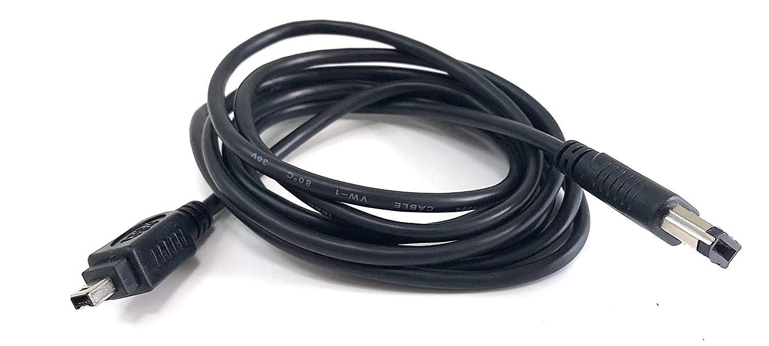 Micro Connectors, Inc. 6 feet Firewire IEEE 1394 6 Pin to 4 Pin Cable (E07-216)