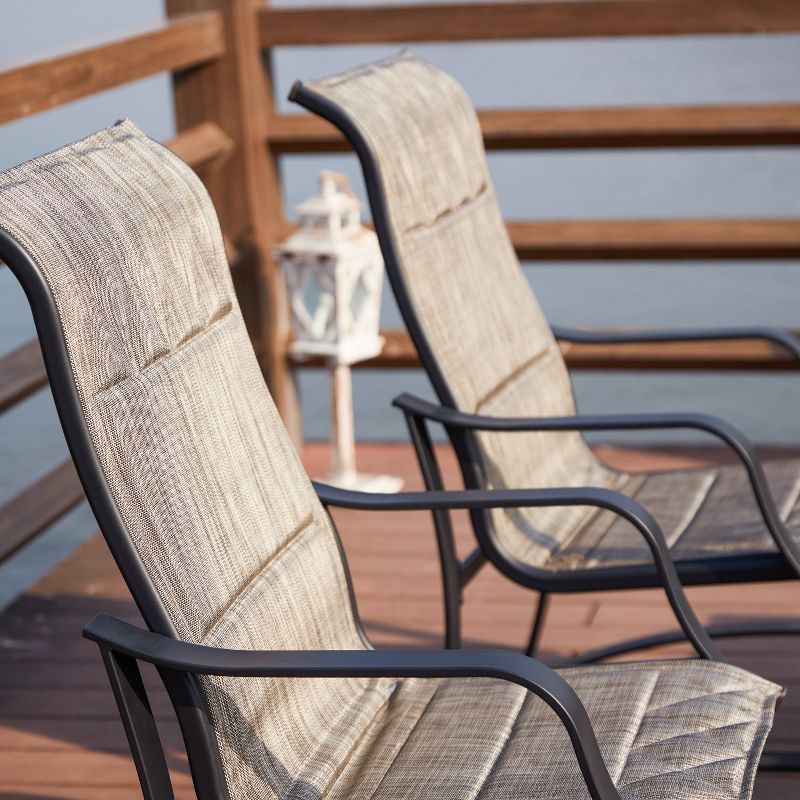 7pc Steel Patio Dining Sets Gray - Lokatse