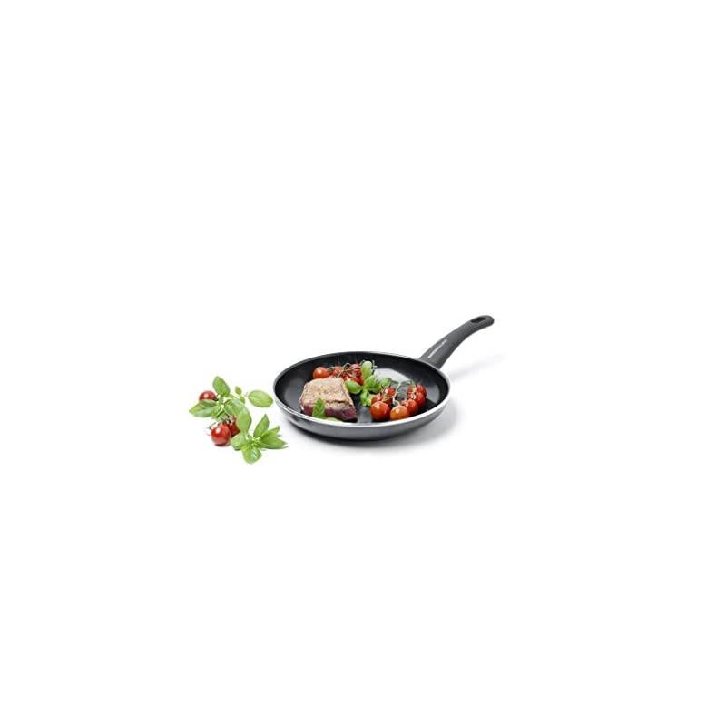 Soft Grip Diamond Healthy Ceramic Nonstick, Frying Pan, 8", Black