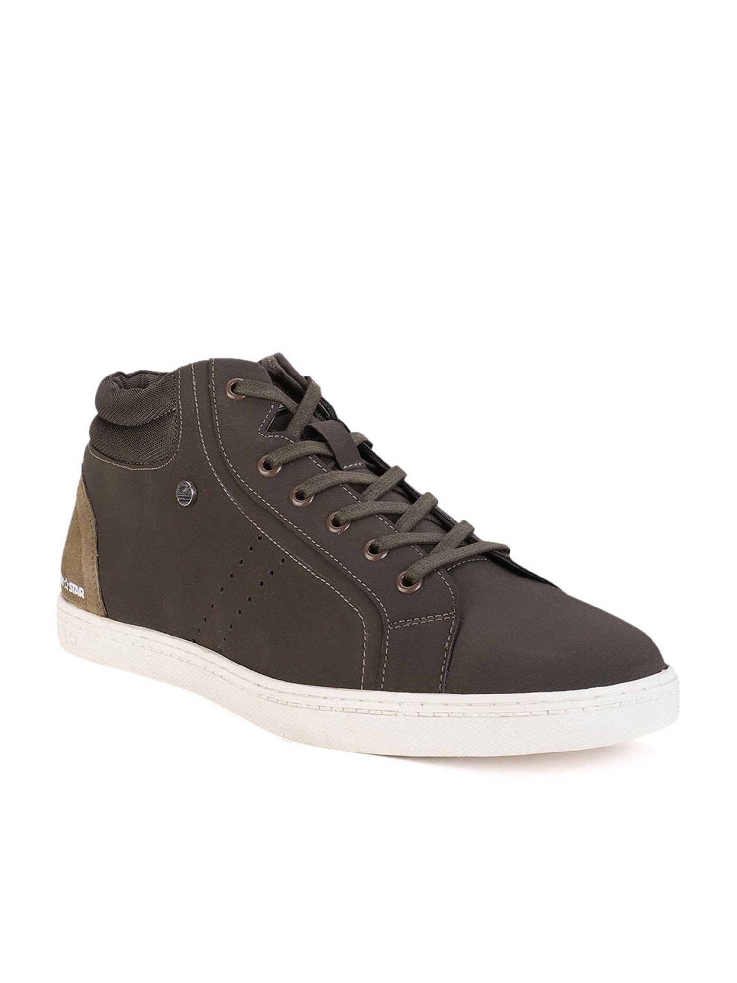 North Star by Bata Men's Olive Casual Sneakers