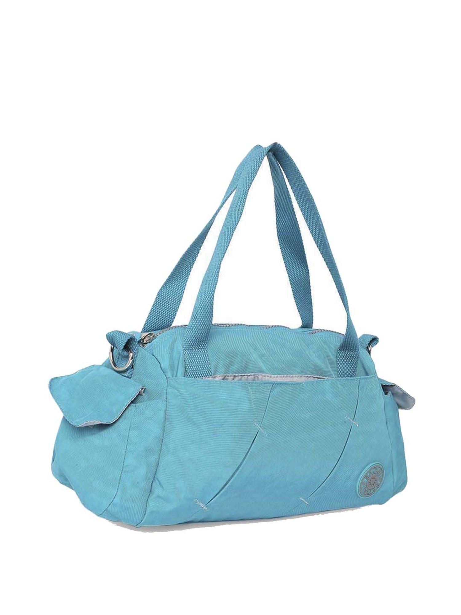 Baomi Blue Solid Medium Handbag