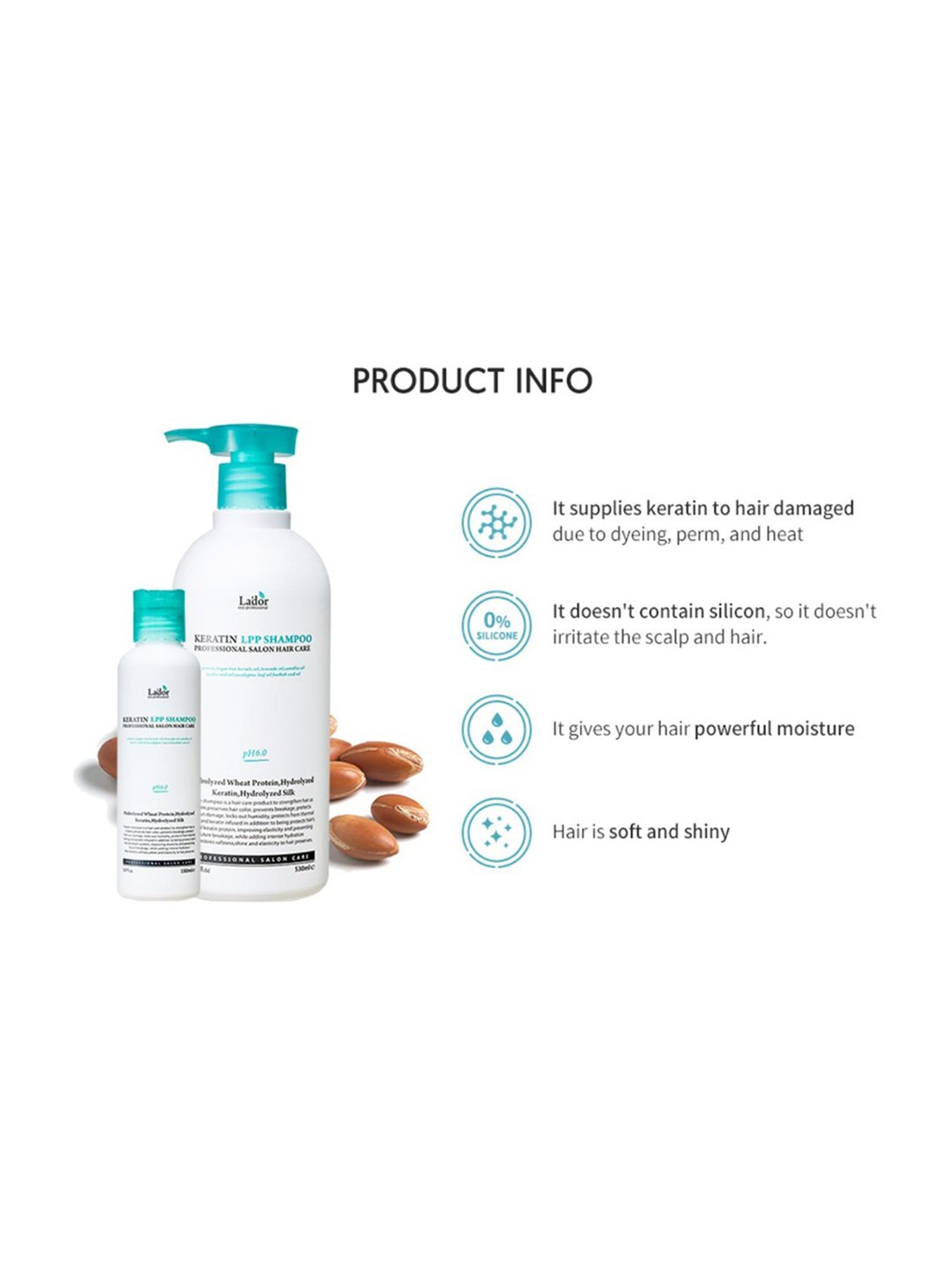 Lador Keratin LPP Shampoo - 530 ml