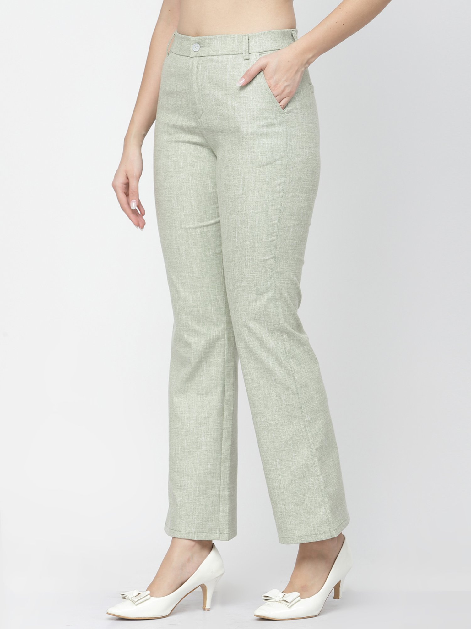 Westwood Olive Relaxed Fit Mid Rise Trousers