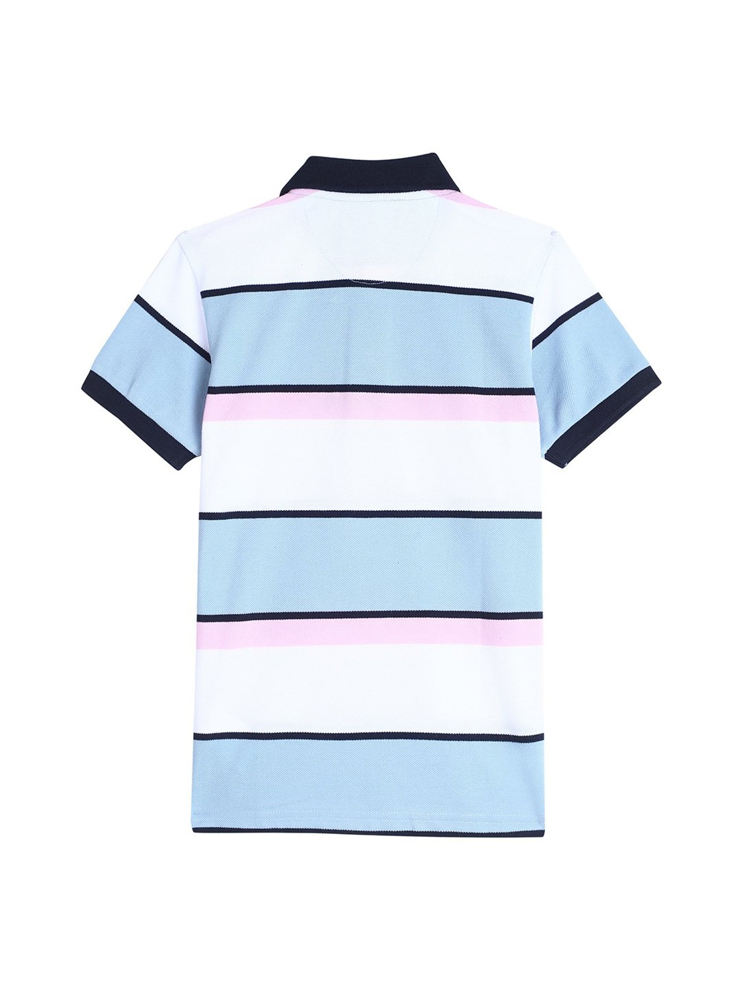 Cantabil Kids Multicolor Striped Polo T-Shirt
