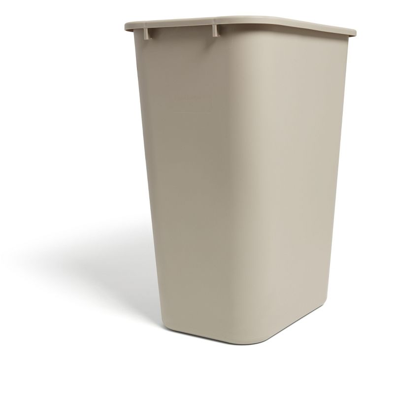 Brighton Soft Molded Wastebasket 10.25 Gallons Beige 20"H x 15 1/2"W x 11"D CW56434