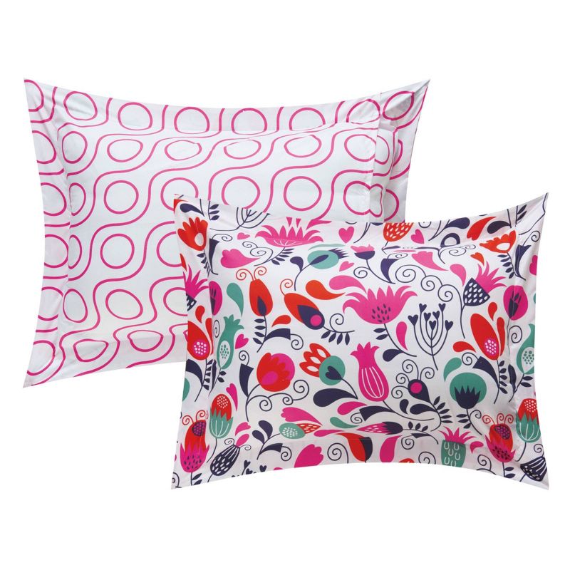 9pc Full Audley Bed In A Bag Comforter Set Pink - Chic Home Design