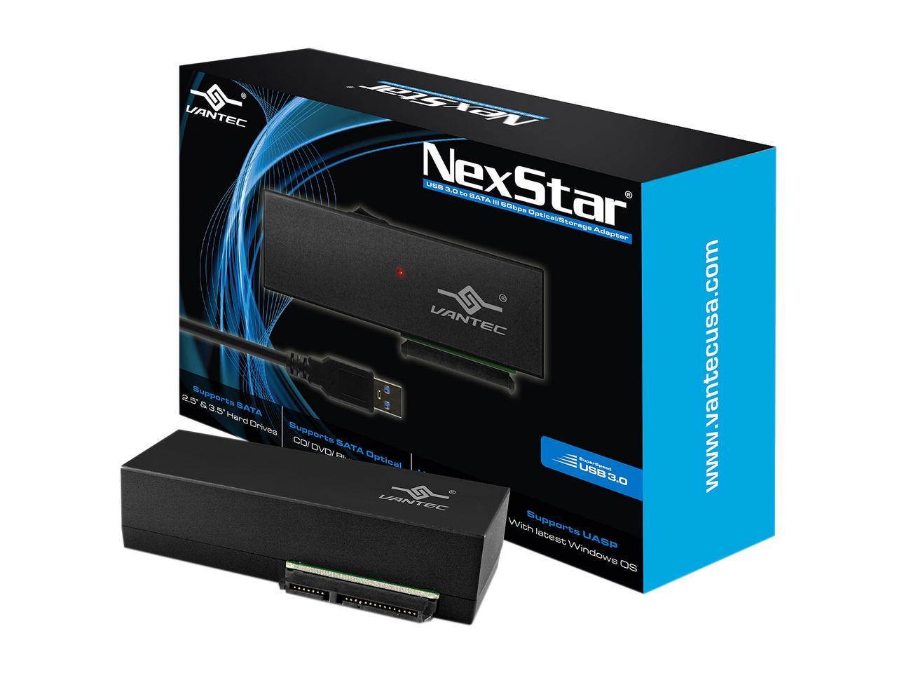 Vantec CB-ST00U3 NexStar USB 3.0 to SATA 6Gbps Optical/Storage Adapter