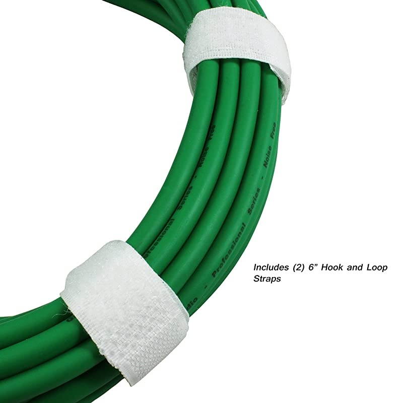 50ft Mic Cable Patch Cords - XLR Male to XLR Female Black Microphone Cables - 50' Balanced Mike Snake Cord - Single